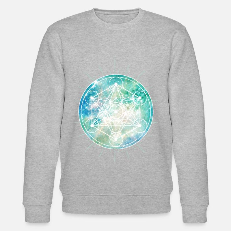 Celtic SYMBOLS - Metatron - Celts - Stanley/Stella CHANGER Unisex Organic Sweatshirt - heather grey