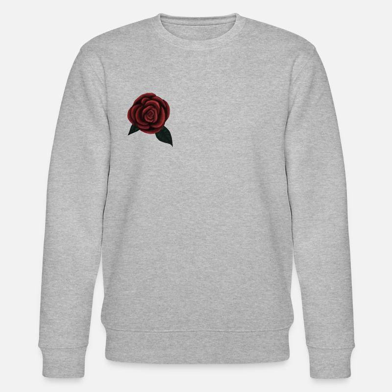 Eine Rose - Stanley/Stella Unisex Bio-Sweatshirt CHANGER  - Grau meliert
