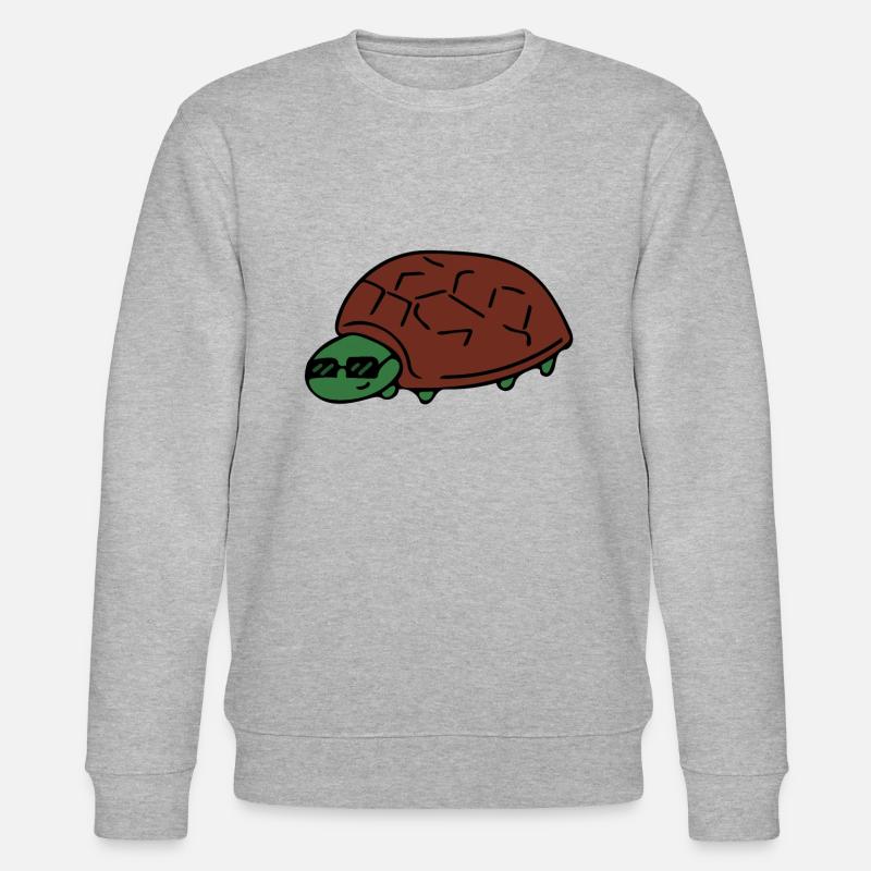 Schildkröte - Stanley/Stella Unisex Bio-Sweatshirt CHANGER  - Grau meliert