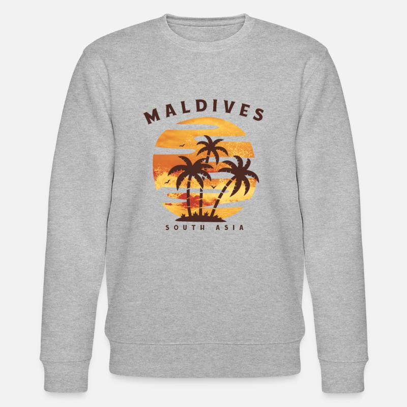 Malediven - Stanley/Stella Unisex Bio-Sweatshirt CHANGER  - Grau meliert