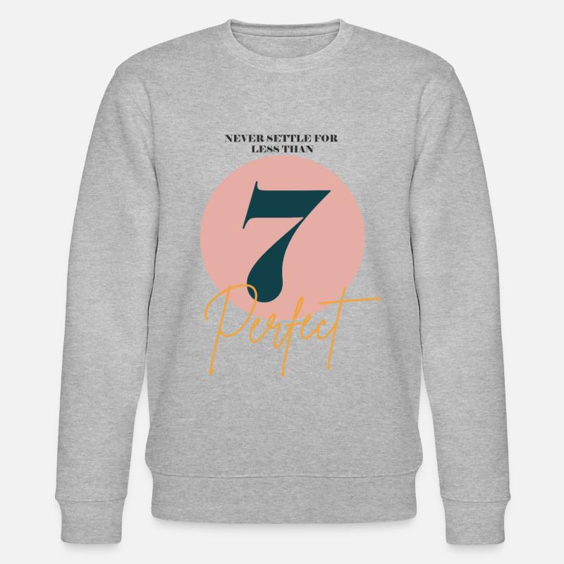 Sieben perfekt - Stanley/Stella Unisex Bio-Sweatshirt CHANGER  - Grau meliert