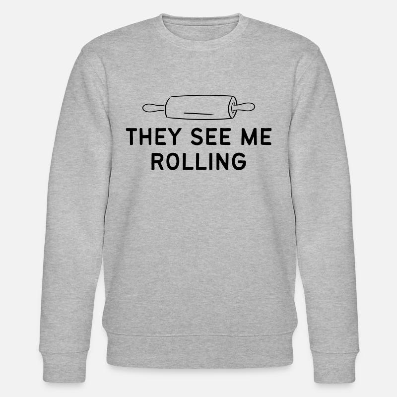 ILS ME VOIENT ROULER - Sweat bio CHANGER Stanley/Stella Unisexe - gris chiné