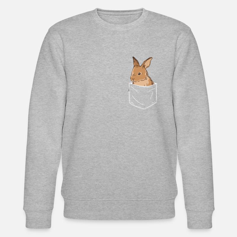 Rabbit Animal Pet Rabbit - Stanley/Stella CHANGER Unisex Organic Sweatshirt - heather grey