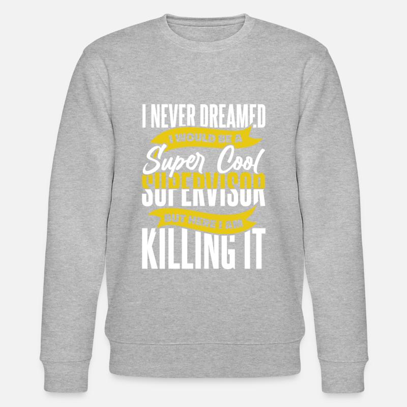 Supervisor profession - Stanley/Stella CHANGER Unisex Organic Sweatshirt - heather grey