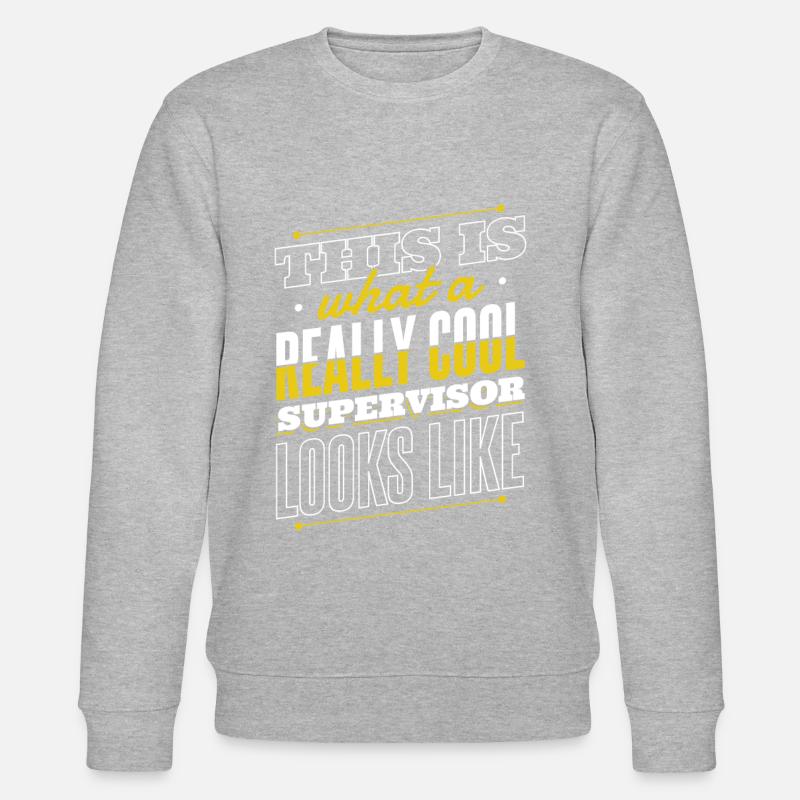 Supervisor profession - Stanley/Stella CHANGER Unisex Organic Sweatshirt - heather grey