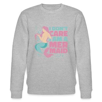 Mermaid Fable Mermaids Fairy Tales - Stanley/Stella CHANGER Unisex Organic Sweatshirt - heather grey - Front - Nik (191cm) & Marisol (170cm)
