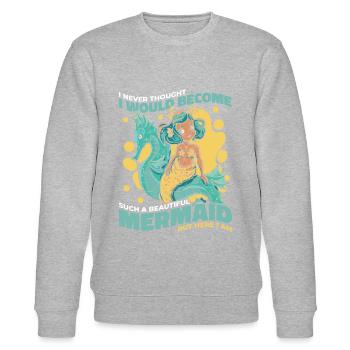 Mermaid Fable Mermaids Fairy Tales - Stanley/Stella CHANGER Unisex Organic Sweatshirt - heather grey - Front - Nik (191cm) & Marisol (170cm)