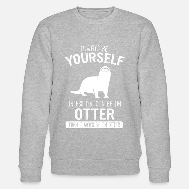 Otter Seeotter - Stanley/Stella Unisex Bio-Sweatshirt CHANGER  - Grau meliert