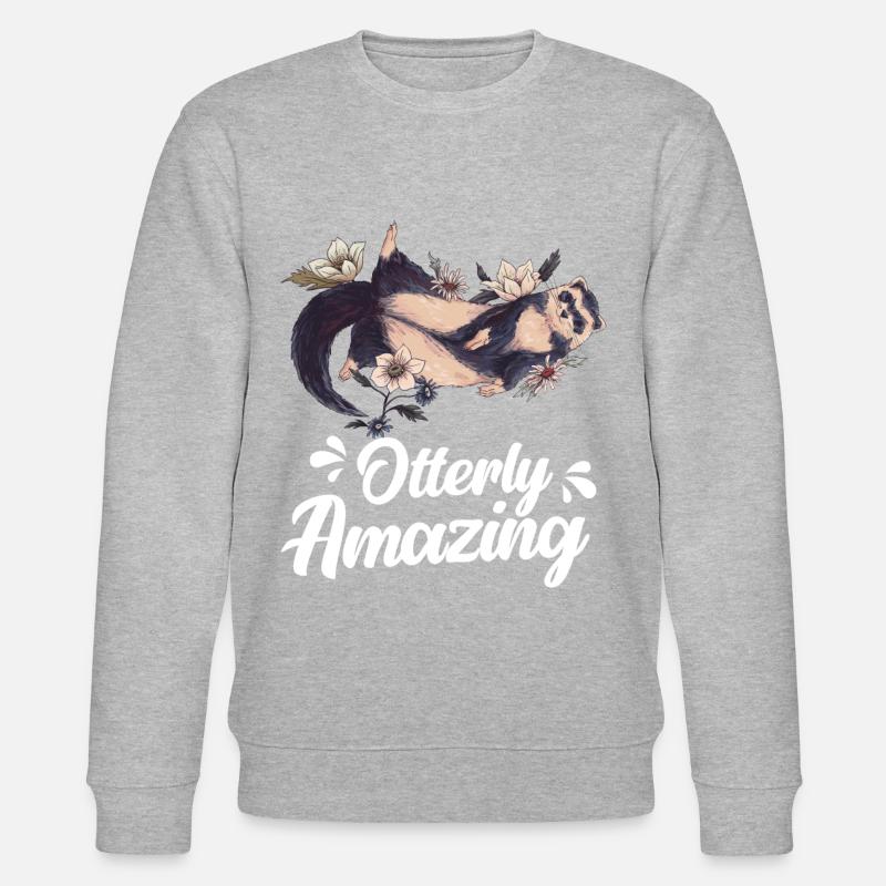 Otter Seeotter - Stanley/Stella Unisex Bio-Sweatshirt CHANGER - Grau meliert