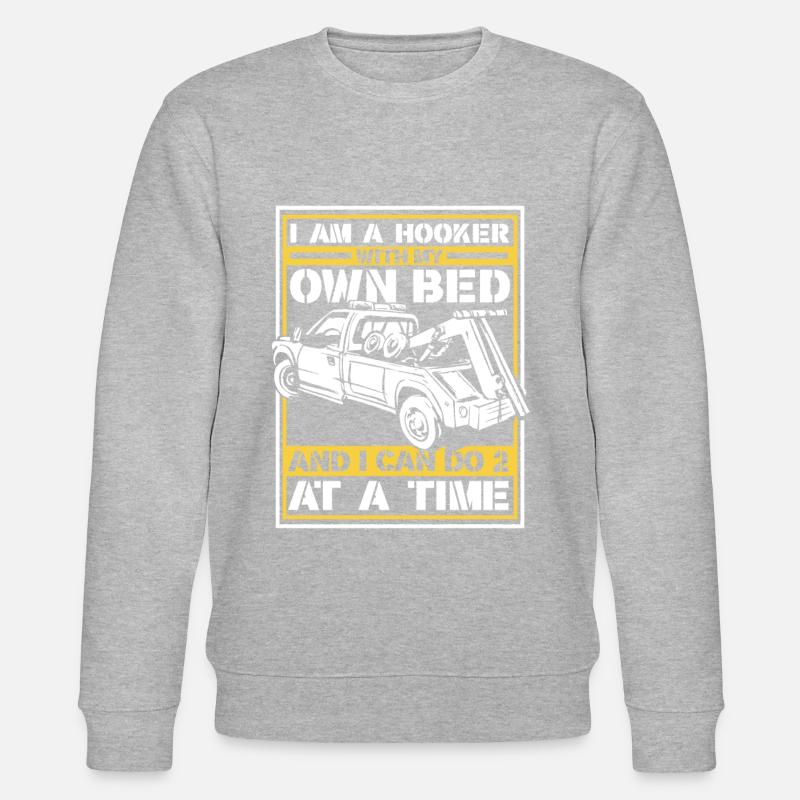 Abschleppwagen Truck Abschlepper - Stanley/Stella Unisex Bio-Sweatshirt CHANGER  - Grau meliert