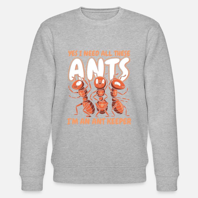 Fourmis insectes fourmis - Sweat bio CHANGER Stanley/Stella Unisexe - gris chiné