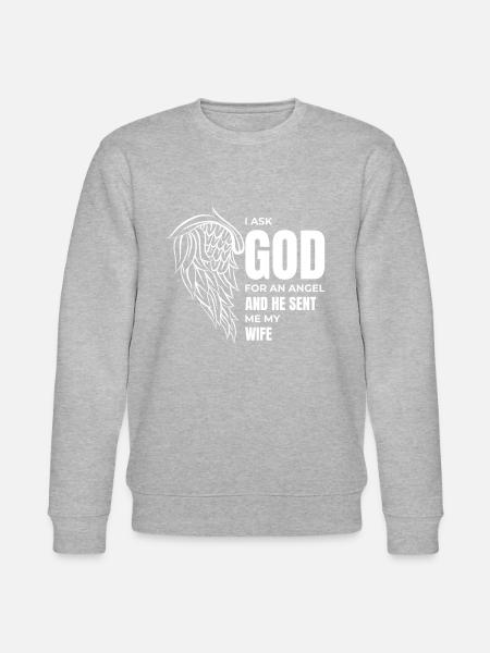 Husband Spouse Family Wedding - Stanley/Stella CHANGER Unisex Organic Sweatshirt - heather grey