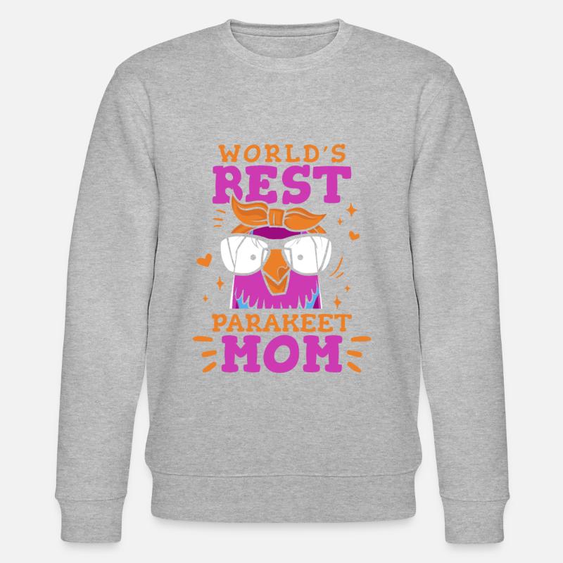 Perruche Budgerigar Oiseau Animal - Sweat bio CHANGER Stanley/Stella Unisexe - gris chiné