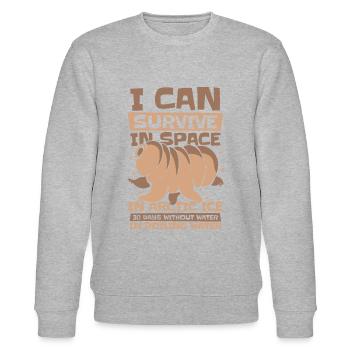Tardigrade - Stanley/Stella CHANGER Unisex Organic Sweatshirt - heather grey - Front - Nik (191cm) & Marisol (170cm)