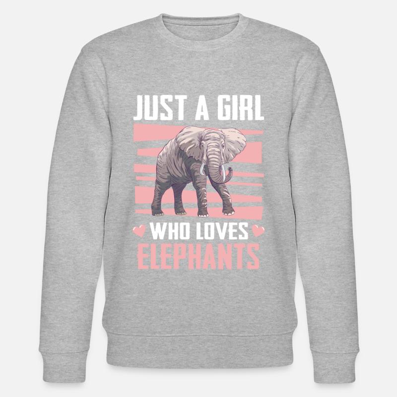 Éléphant Animal Zoo d’éléphants - Sweat bio CHANGER Stanley/Stella Unisexe - gris chiné