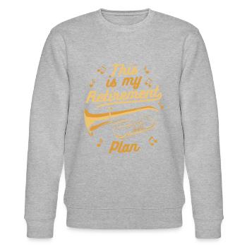 Tuba tuba player - Stanley/Stella CHANGER Unisex Organic Sweatshirt - heather grey - Front - Nik (191cm) & Marisol (170cm)