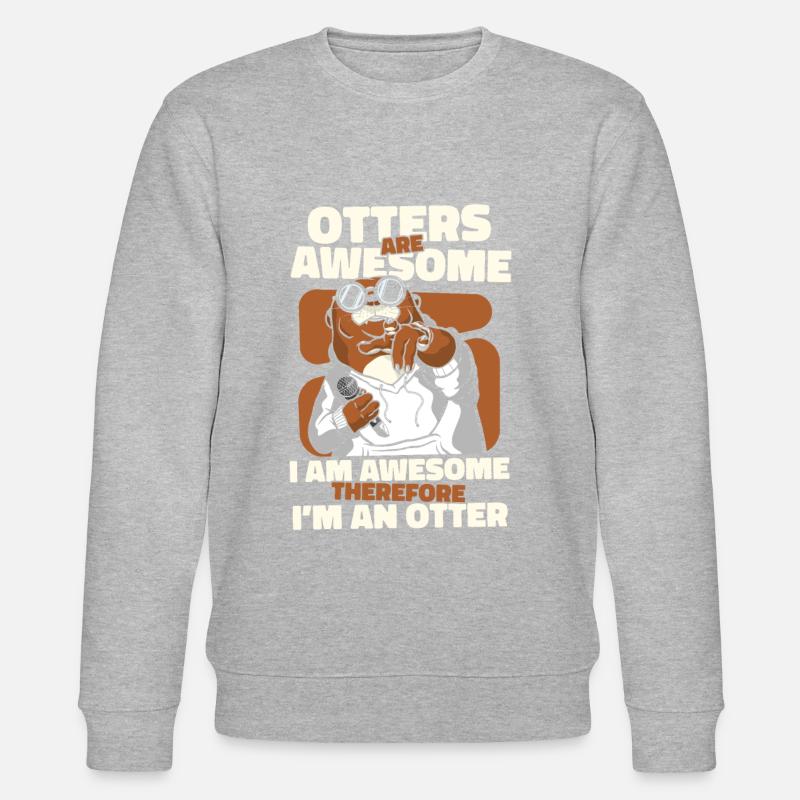 Loutre de mer - Sweat bio CHANGER Stanley/Stella Unisexe - gris chiné