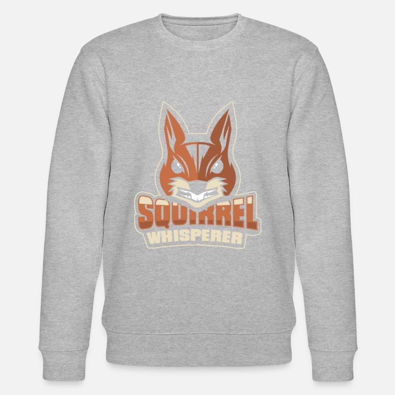 Écureuil animal rongeur - Sweat bio CHANGER Stanley/Stella Unisexe - gris chiné