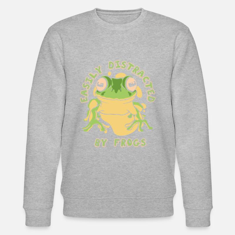 Crapaud grenouille - Sweat bio CHANGER Stanley/Stella Unisexe - gris chiné
