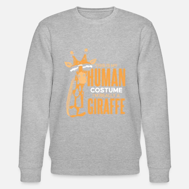 Giraffe Tier Afrika Giraffen - Stanley/Stella Unisex Bio-Sweatshirt CHANGER  - Grau meliert