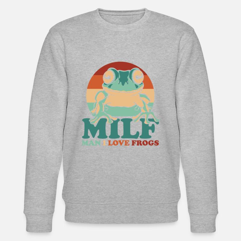 Frosch Kröte - Stanley/Stella Unisex Bio-Sweatshirt CHANGER  - Grau meliert