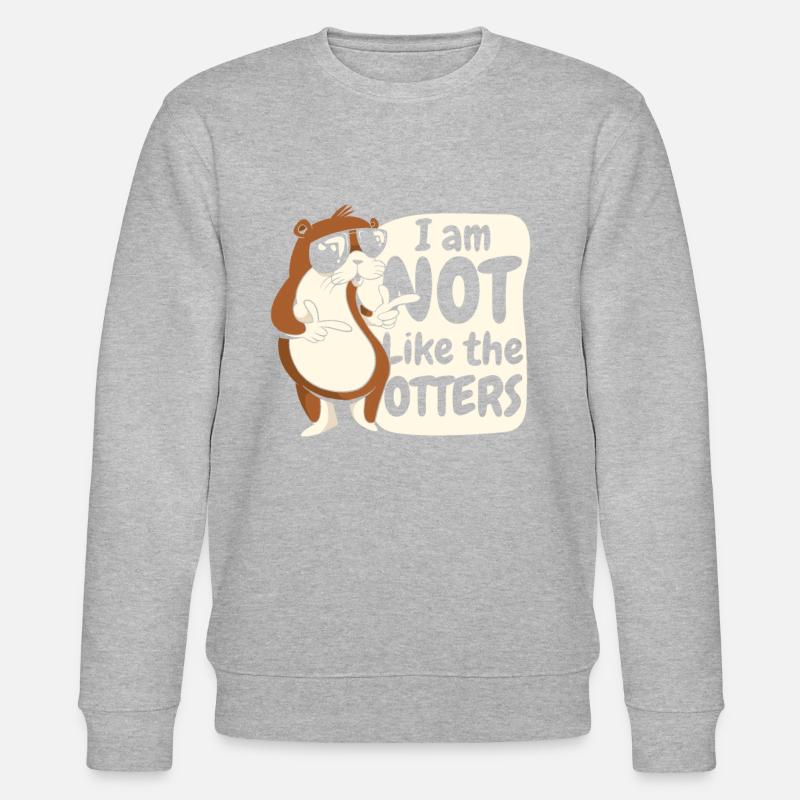 Otter Seeotter - Stanley/Stella Unisex Bio-Sweatshirt CHANGER  - Grau meliert