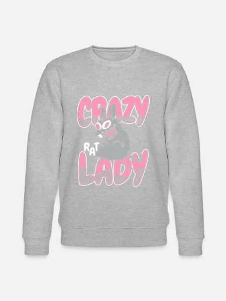 Rat animal Rat rodent - Stanley/Stella CHANGER Unisex Organic Sweatshirt - heather grey
