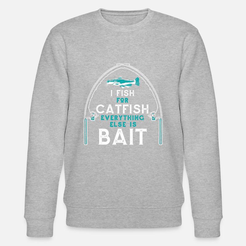 Poisson-chat Poisson-chat Pêche au poisson-chat - Sweat bio CHANGER Stanley/Stella Unisexe - gris chiné