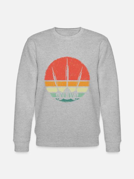 Darts Darts Darts Player Darts - Stanley/Stella CHANGER Unisex Organic Sweatshirt - heather grey