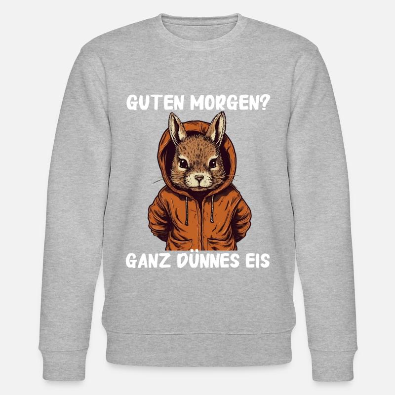Eichhörnchen Baumhörnchen Squirrel - Stanley/Stella Unisex Bio-Sweatshirt CHANGER  - Grau meliert