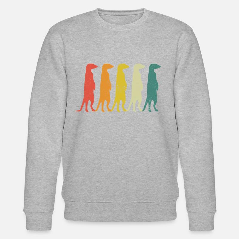 Suricate animal grattant - Sweat bio CHANGER Stanley/Stella Unisexe - gris chiné