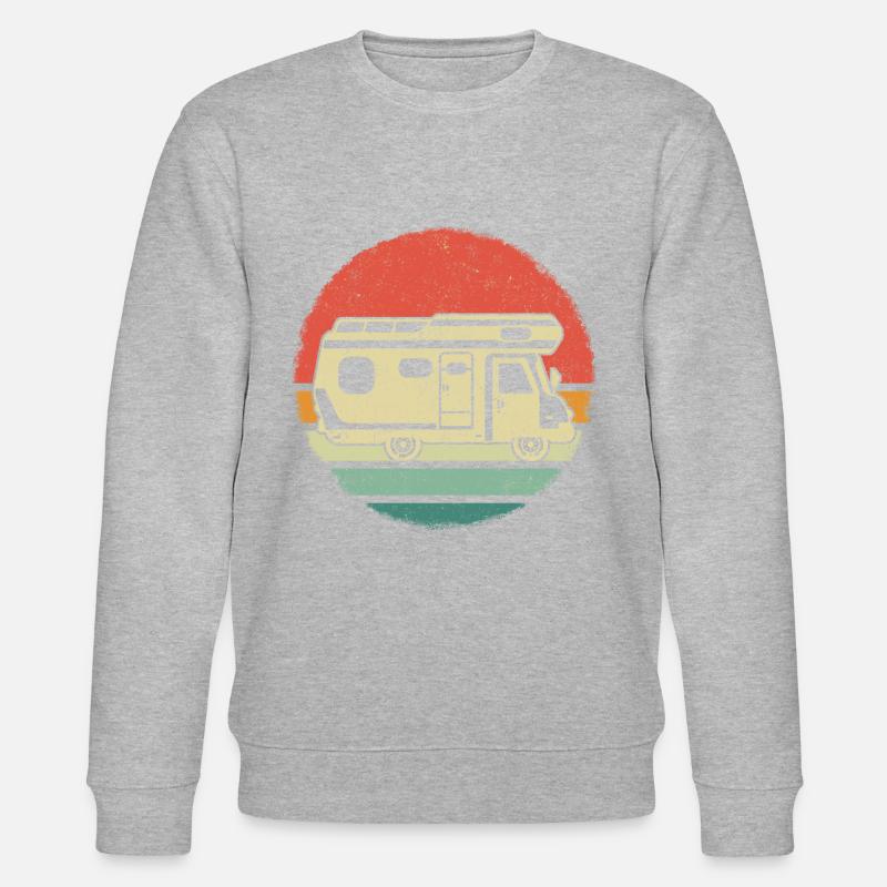 Camping Wohnwagen Camper - Stanley/Stella Unisex Bio-Sweatshirt CHANGER  - Grau meliert