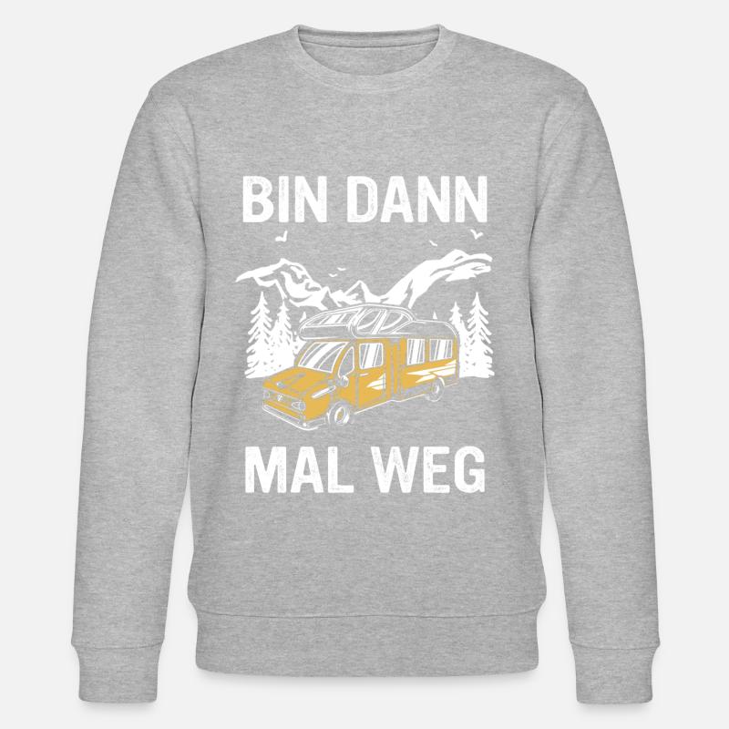 Camping Wohnwagen Camper - Stanley/Stella Unisex Bio-Sweatshirt CHANGER - Grau meliert