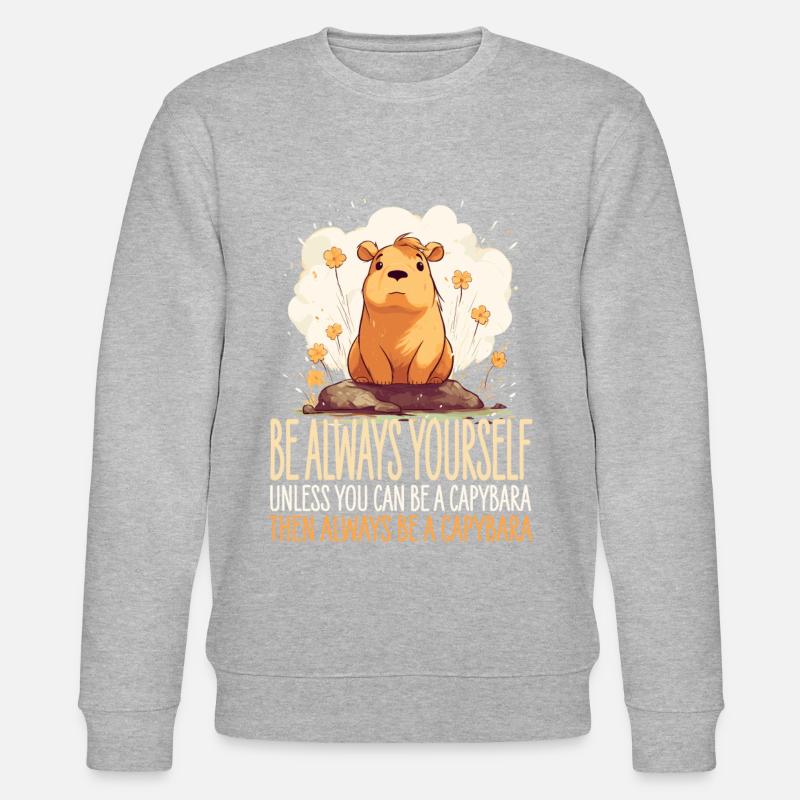 Capybara Immer Du Selbst - Stanley/Stella Unisex Bio-Sweatshirt CHANGER - undefined