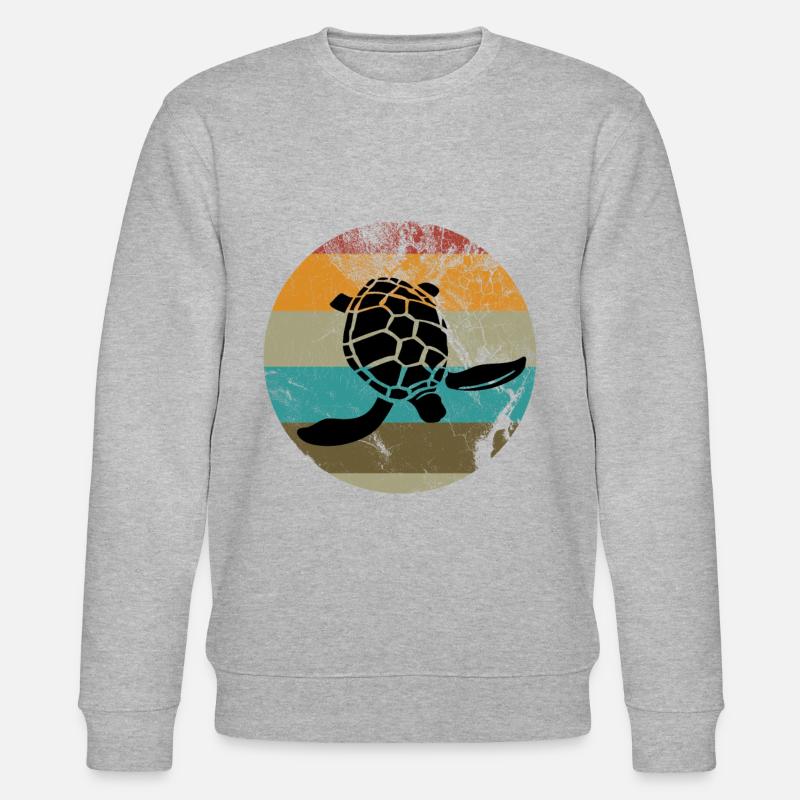 Schildkröte - Stanley/Stella Unisex Bio-Sweatshirt CHANGER  - Grau meliert