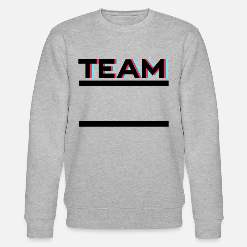 Team Crew Frame - Stanley/Stella CHANGER Unisex Organic Sweatshirt - heather grey
