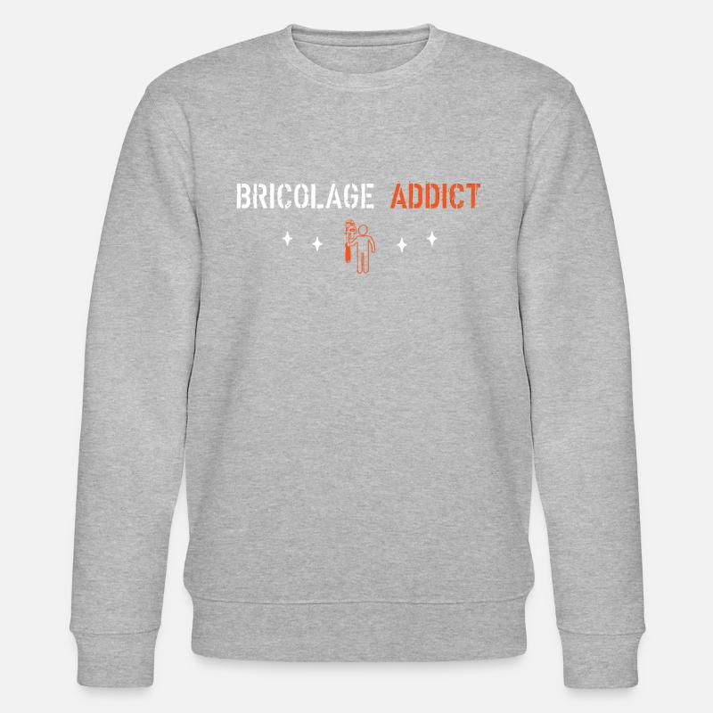 Bricolage addict - Sweat bio CHANGER Stanley/Stella Unisexe - gris chiné