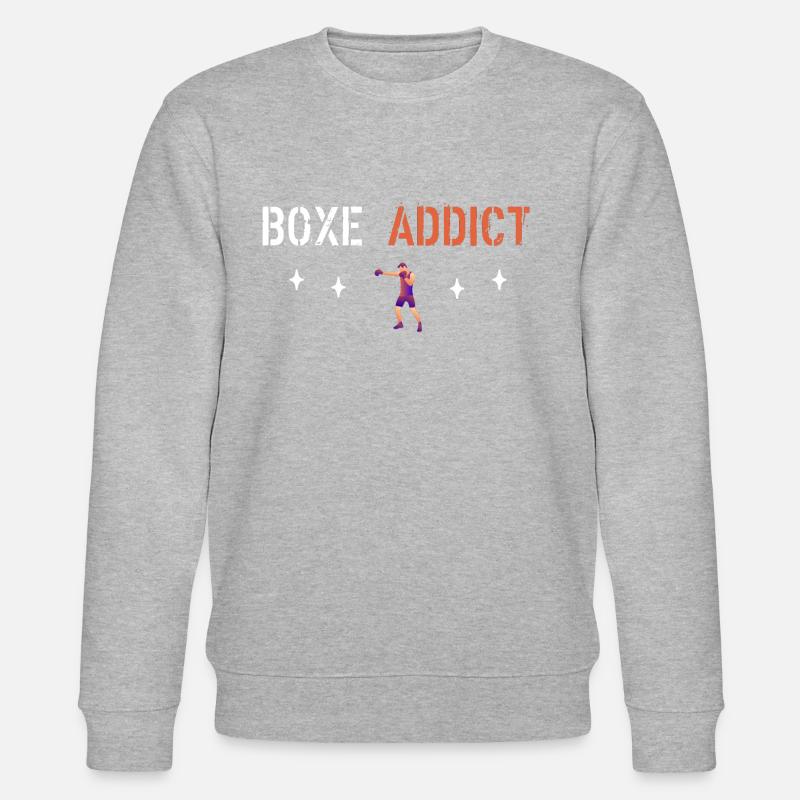 Boxeur addict - Sweat bio CHANGER Stanley/Stella Unisexe - gris chiné