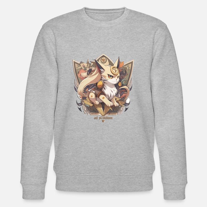 cat#ad_populum - Stanley/Stella Unisex Bio-Sweatshirt CHANGER  - Grau meliert