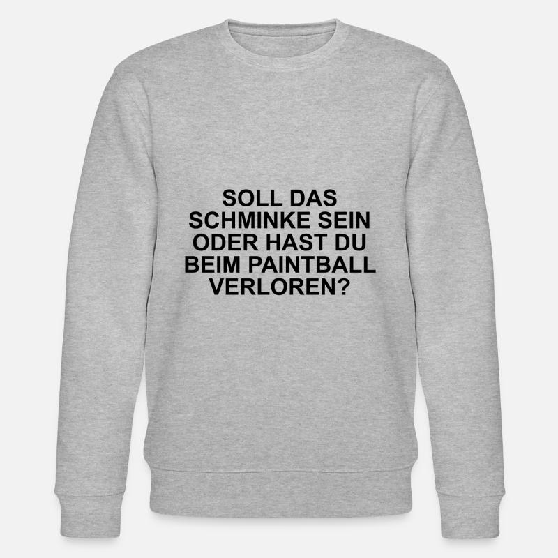 Soll das Schminke sein? - Stanley/Stella Unisex Bio-Sweatshirt CHANGER  - Grau meliert