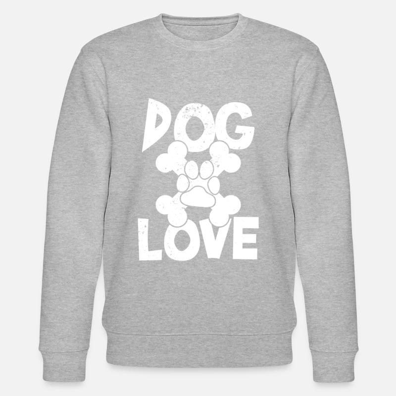 Hundeliebe-Hundespruch - Stanley/Stella Unisex Bio-Sweatshirt CHANGER  - Grau meliert