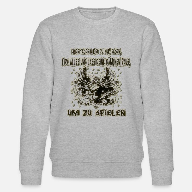 Dämon raus lassen - Stanley/Stella Unisex Bio-Sweatshirt CHANGER  - Grau meliert