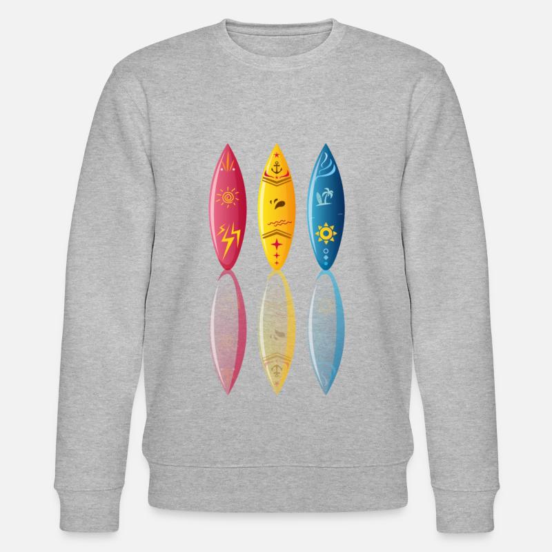 planche de surf - Sweat bio CHANGER Stanley/Stella Unisexe - gris chiné