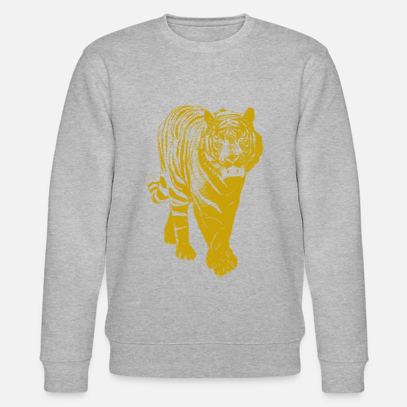 Gold Tiger - Stanley/Stella Unisex Bio-Sweatshirt CHANGER  - Grau meliert