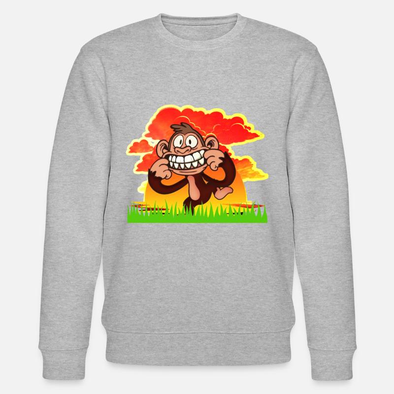 MONKEY - Stanley/Stella Unisex Bio-Sweatshirt CHANGER  - Grau meliert