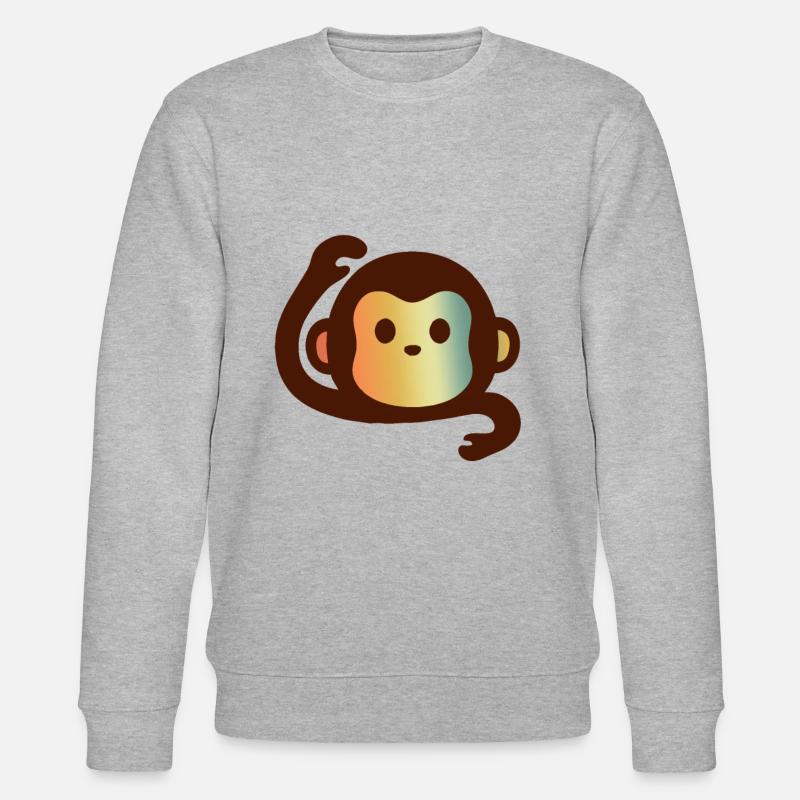 MONKEY MONKEY MONKEY MONKEY - Stanley/Stella Unisex Bio-Sweatshirt CHANGER  - Grau meliert
