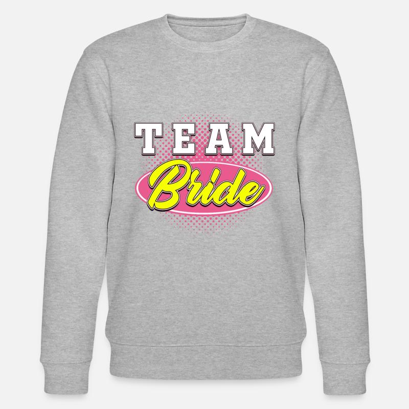 BACHELOR Team Bride - Stanley/Stella Unisex Bio-Sweatshirt CHANGER  - Grau meliert