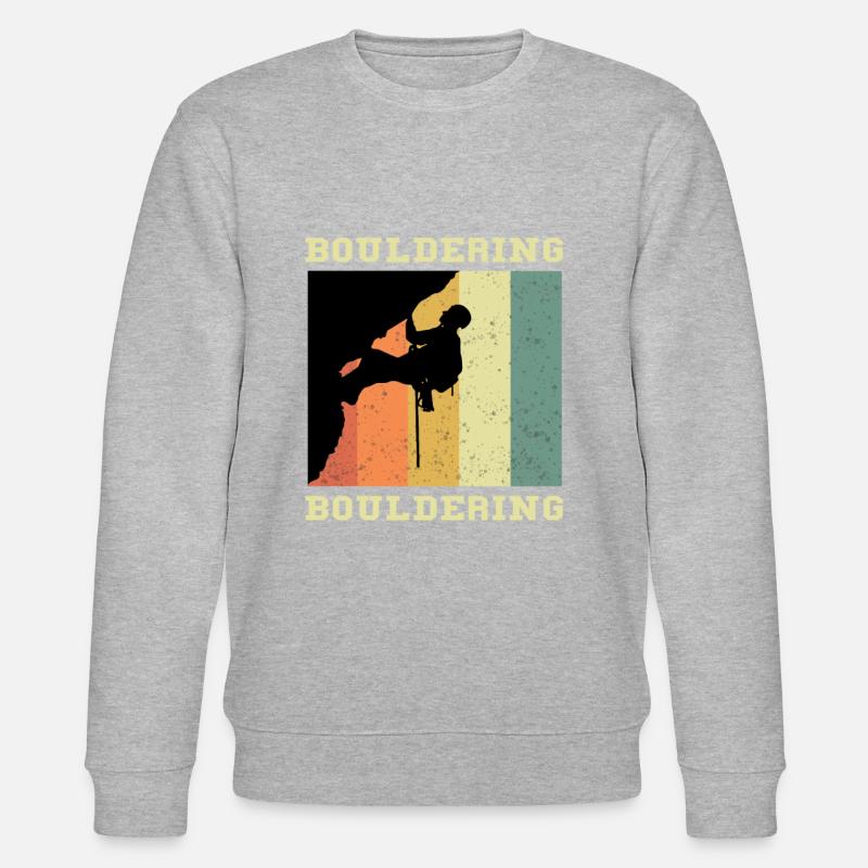 Bouldering Bouldering - Stanley/Stella Unisex Bio-Sweatshirt CHANGER  - Grau meliert