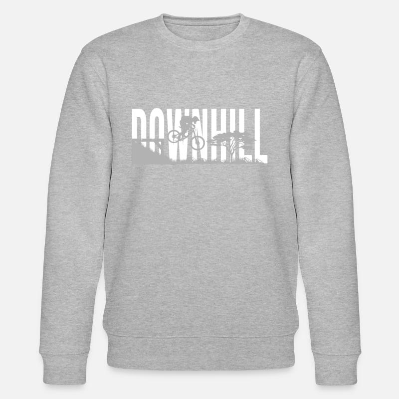 Downhill bikers - Stanley/Stella Unisex Bio-Sweatshirt CHANGER  - Grau meliert
