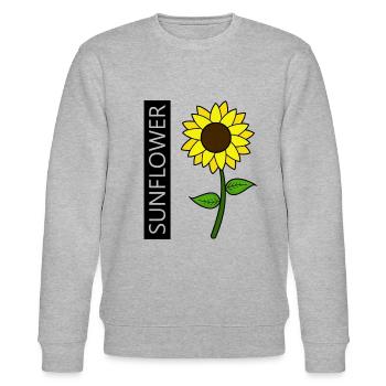 SUNFLOWER SUNFLOWER - Stanley/Stella CHANGER Unisex Organic Sweatshirt - heather grey - Front - Nik (191cm) & Marisol (170cm)